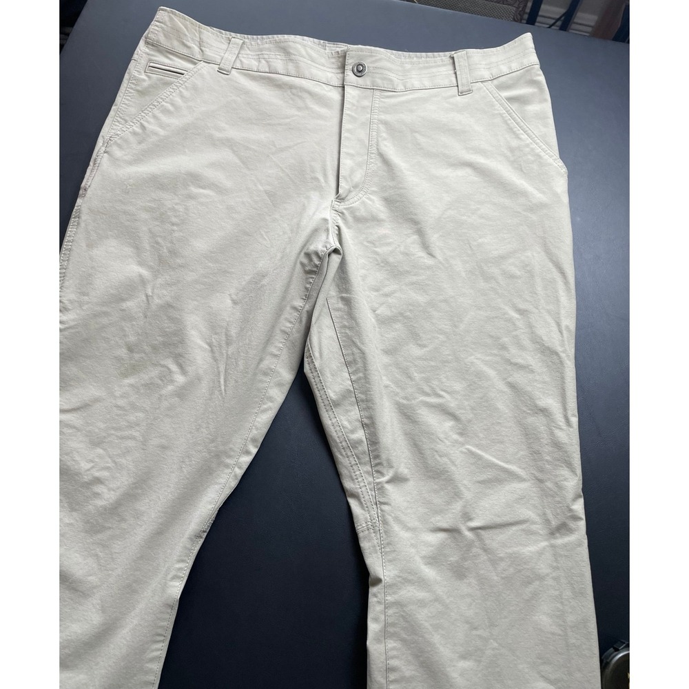 KUHL Resistor Chino Pants Mens 36x30 Khaki Excellent Stretch Articulated Fit